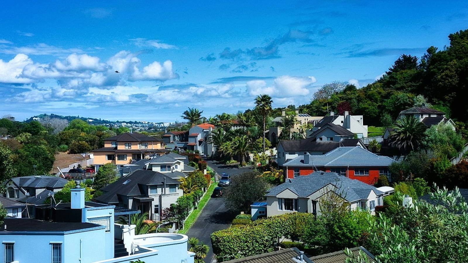 Homes on a hillside